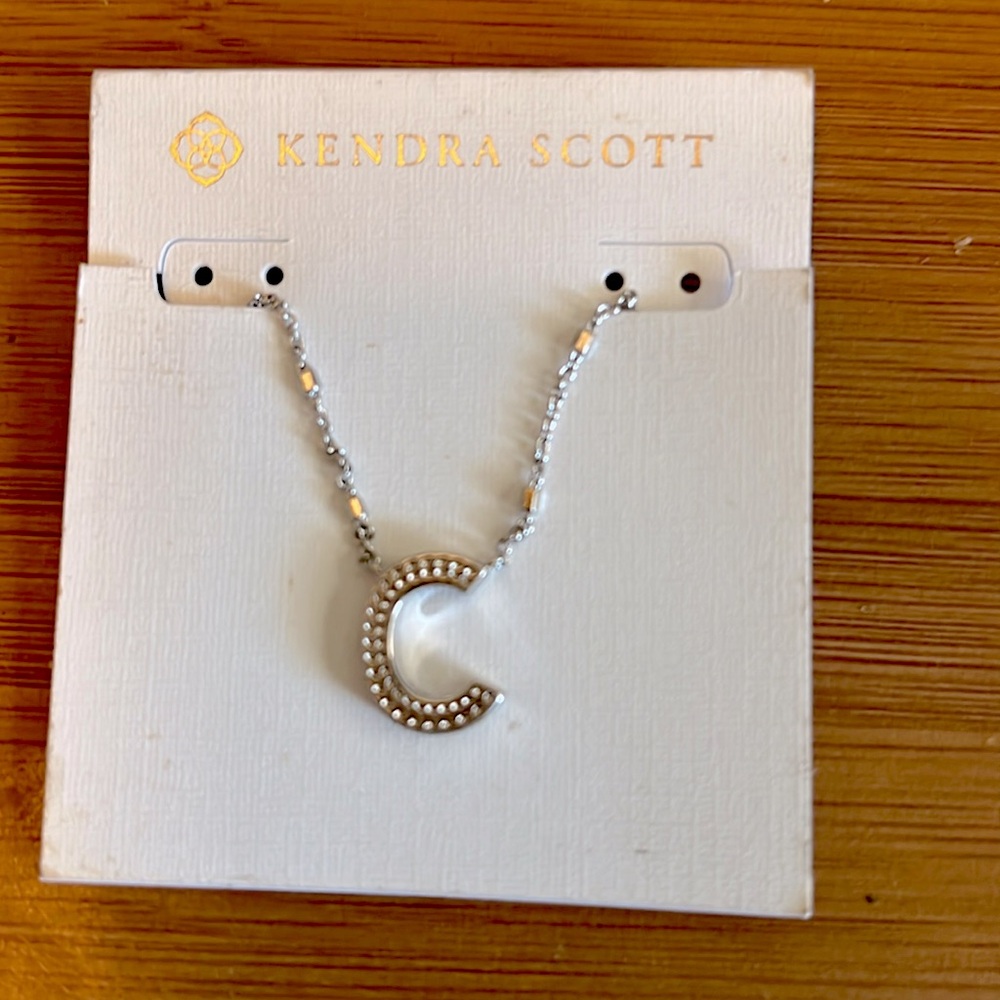 KENDRA SCOTT “C” pendant necklace